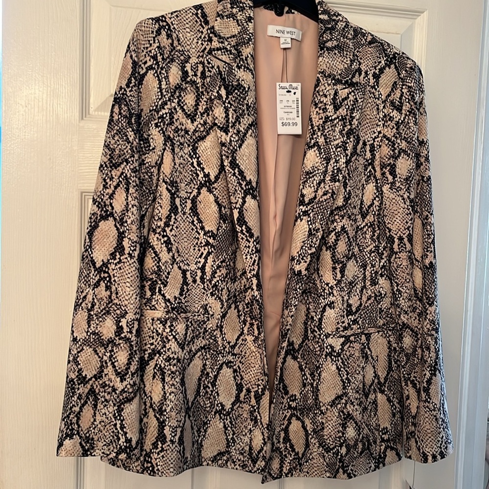Snake skin blazer